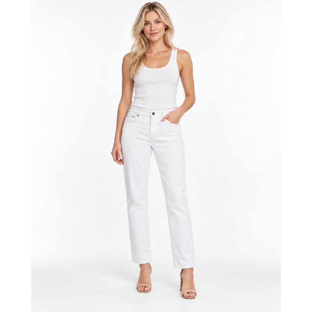 Abercrombie & Fitch The 90s Straight Jeans Womens 27 Short White Mid Rise